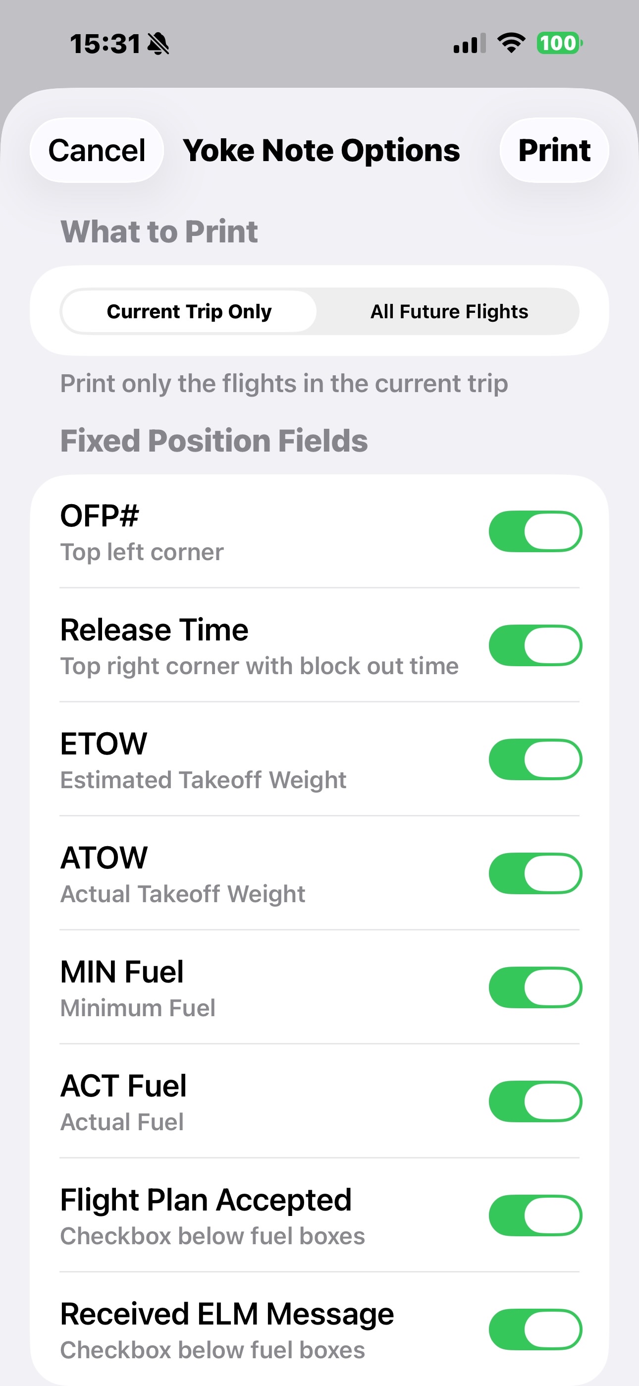 CrewLu Yoke Note Options